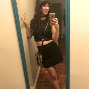 Express cut-out textured two-piece set